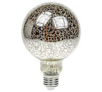 Prolite Led G95 Globe 4W E27 Dimmable Funky Filaments Extra Warm White Crackle