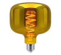 4W E27 LED Filament Light Bulb, Gold Mirror Glass, Coil Spiral Design, Decorative Lamp for Bar, Cafe, Home, Restaurant GOLDCYL