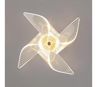 4W Indoor LED Wall Light Windmill Shape Wall Sconce, 3 Color Temp Adjustable Acrylic Wall Lamp, Illumination Wall Lighting Fixtures for Living Room Bedroom Stair Restaurant Hallway