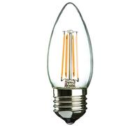 4W LED E27 Edison Screw Filament Clear Candle Dimmable LED Lamp in Warm White