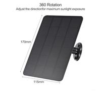 4W Outdoor Solar Panel with 9.84ft Cable, for Blink Camera, Monocrystalline Solar Charger, for Outdoor Security Cameras(DC White)