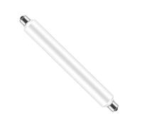 4W S15s LED Light Bulbs 221mm Warm White 3000K 40W S15s Fitting Lamp Replacement T25 Tubular Light Bulb LED S15 Strip Tube Light Bulb 221mm for Bathroom Shaving Light(Non-dimmable, 1-Pack)