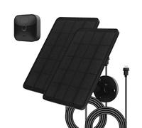 4W Solar Panel for Blink Camera, Compatible with Blink Outdoor 3 (3rd Gen), XT XT2 Camera, Solar Charger for Camera Outdoor with Adjustable Mount, 13.12ft Charge Cable, 2 Pack