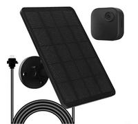 4W Solar Panel for Blink Outdoor 4 Camera, Monocrystalline Silicon for CHARGER with IP65 Waterproof Rating, 360 Degree Adjustable Mount Bracket for All Weather Security Surveillance, Black
