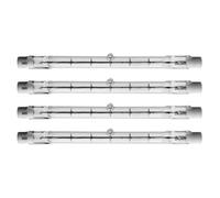 4x 03845 - 240W 240V 117.6mm Tungsten R7s Halogen Linear Replaces 300W