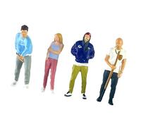 ＡＷＨＡＯ 4x 1/64 Scale Miniature Figures Mini Miniature Figures for City Street Scene