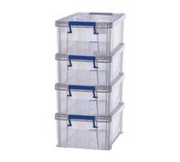 Bankers Box Prostore Storage Box 10 L Transparent 39.5 x 25.5 x 15.5 cm Pack of 4