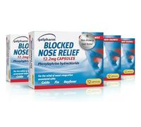 4X 12 Capsules Galpharm Blocked Nose Relief - Bundled by Smart Cutie
