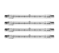 4x 120W 240V 117.6mm Tungsten R7s Halogen Linear Replaces 150W 03843
