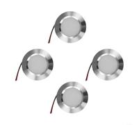 4X 12V Recessed LED Downlights 3W Ultra for Slim 4X 12V Recessed | Ultra- for slim 1.4cm depth, fits narrow spaces, for ideal for caravans, for wine coolers, and tight ceilings