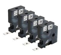 4X 18055 Compatible for Dymo Rhino Industrial Heat Shrink Cable Label Tubes