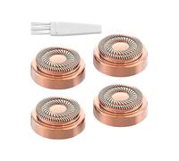 4X 18K Goldplated Replacement Heads for Facial Hair Remover Generation 2