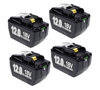 4X 18V 12000mAh Replacement for Makita 18V Batteries Compatible with Makita Battery BL1890 BL1860 BL1860B BL1850B BL1840 BL1830 High Capacity Battery for Cordless Tools (4PC)