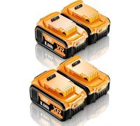 4X 18V 8.0h Li-Ion replacement for Dewalt battery DCB200 DCB184 DCB101 DCB107 DCB112 DCB105 DCB115 DCB203 XR DCB203 DCB-205 Replacement Batteries for 18V Battery
