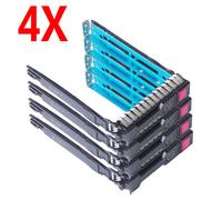 4X 2.5" SAS SATA SSD Hard Drive Tray Caddy Chip For HP Proliant DL360p Gen8 G8