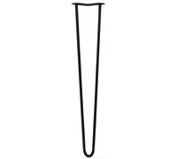 4x 28 Hairpin Legs Set - Black 12mm 2 Prong Table Desk Furniture