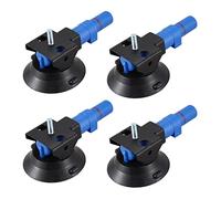 4X 3 Inch Concave Vacuum Cup 75mm Heavy Duty Hand Pump Suction Cup with M6 Threaded Stud
