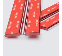 4X 300 mm Clear Acrylic Flexible Hinges, Self-Adhesive, No Glue Required | 300 mm, clear: Slim one-piece self-adhesive hinges; no metal pin to rust or jam; lids, covers, cases