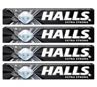 4X 33.5g Halls Extra Strong Refreshing Lozenges Roll - Bundled by GetInStyle Shop