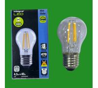 4x 4.5W (=40W) Integral Dimmable Clear LED Filament Mini Globe Light Bulb ES E27 [EEK: A++]
