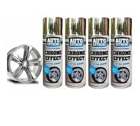 4x 400ml Professional Chrome Effect Spray Paint Auto Extreme for Perfect Finish
