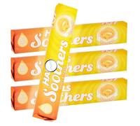 4x 45g Soothers Honey & Lemon Flavour with Real Fruit Juice with Liquid Centres - Bundled by GetInStyle Shop