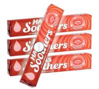 4x 45g Soothers Strawberry Flavour with Real Fruit Juice with Liquid Centres - Bundled by GetInStyle Shop