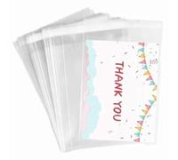 4''x 6'' Clear Cello Cellophane Bags,1.5 Mil Poly Bag-Fits 4x6 Inch Cards Photos Envelopes Jewelry Candy Treats Cookie Clear Plastic Sleeves(100 Count)