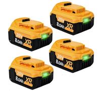 4X 8.0h Li-Ion replacement battery for Dewalt 18V battery DCB200 DCB184 DCB101 DCB107 DCB112 DCB105 DCB115 DCB203