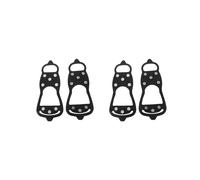 4x 8 Teeth Ice Gripper Spike for Shoes Winter Outdoor Anti-Slip Hiking Ice Snow Crampons Anti-Slip Shoe