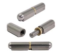 4X 80mm Weld On Bullet Hinge - Lift Off Carbon Steel Hinges -Truck Vehicle Trailers Toolbox BBQ