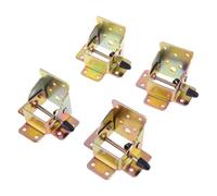 4X 90 Degrees Folding Table Chair Leg Brackets Hinge Self-Locking Folding Bracket Furniture Hinges Saving Space Home Hardware