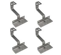 4X A2 Roof Hooks 3-way Adjustable - A2 Stainless Steel V2A PV Photovoltaic Solar Mounting Solar Panel Roof Mount Roof Holder Solar Solar Module Fixing Set Roof Mount Roof Hook 115mm
