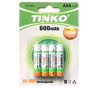 4x AAA 600 mAh AAA 600 1.2v RECHARGEABLE NI-MH BATTERIES FOR CORDLESS PHONE/SOLAR LIGHTS