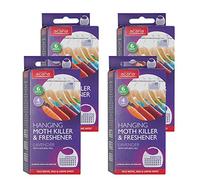 4x Acana 2675-1 Hanging Moth Killer and Lavender Freshener - White (Pack of 4)