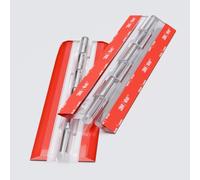 4X Acrylic Piano Hinges - No Glue Required. Transparent Clear Plastic 200mm