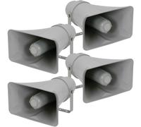 4x Active CCTV Horn Speaker 12VDC 25W DVR IP Camera IP66 Outdoor Weatherproof