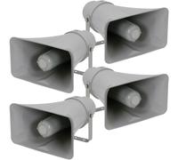 4x Active CCTV Horn Speaker 12VDC 25W DVR IP Camera IP66 Outdoor Weatherproof Loops Multi One Size