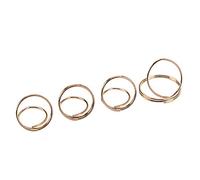 4x Adjustable Metal Thumb Index Finger Guitar Picks Guitar Accessory Gold