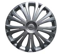 4x Alcar Wheel Trims 15 Inch Hub Caps Covers "Riva" silber for QALWCRI15SI