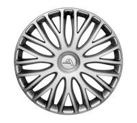 4x Alcar Wheel Trims 16 Inch Hub Caps Covers "Milano" silber for QALWCMI16SI