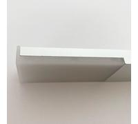 4x ALUMINIUM Slim Rectangle Under or Over Cabinet Kitchen Light & Driver Kit - Natural White LED Loops White One Size