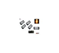 4x Amber LED Car Truck Emergency Beacon Lights Hazard Flash Strobe Bar Warning