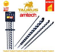 4x AMTECH AUGER BIT SET 600MM CARPENTER WOOD WORK DIY DRILL 8 12 16 24 TOOLS UK