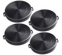 4X AquaHouse Charcoal Filter for Recirculation Cooker Hood, fits All Brands of Hoods Using 210mm Diameter Cooker Hood Filter (CHF02)