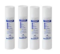 4X Aquati 1 Micron Sediment Water Filter Cartridge Polypropylene Foam PP for Reverse Osmosis RO HMA Drinking Water Systems BPA Free Material 10" Standard Size Cartridges Pack of 4