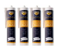 4X Bartoline 1876 Caulk Flexible Filler Decorators Acrylic Sealant Gaps 310Ml