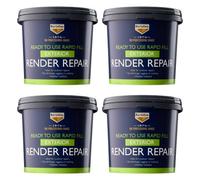 4X Bartoline 1876 Ready To Use Rapid Fill Exterior Render Repair No Cracking 5Kg
