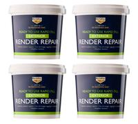 4X Bartoline 1876 Ready To Use Rapid Fill Exterior Render Repair No Cracks 2.5Kg
