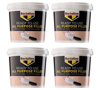 4X Bartoline All Purpose Ready Mix Filler Plaster Wood Brick Stone Repair 2.5Kg